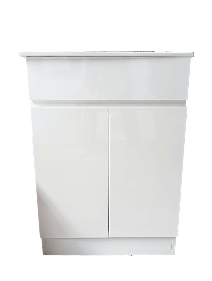 600mm Free standing Vanity ceramic top and integrated basin - HS600F