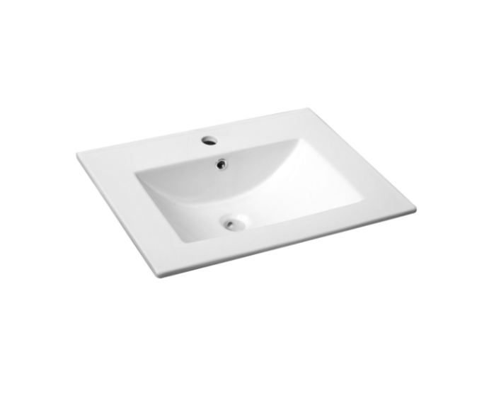 600mm Ceramic Vanity Basin Top With 1 Tap Hole-615*465