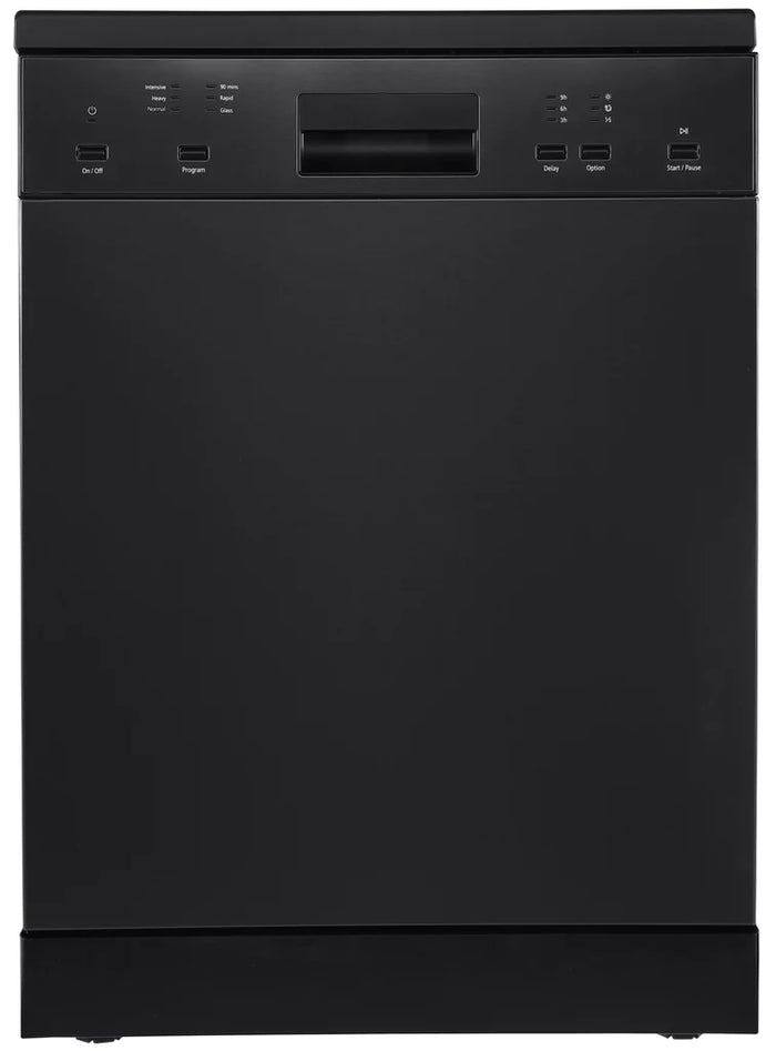 Di Lusso BLACK FREESTANDING DISHWASHER - 600MM 12 PLACE SETTINGS - DW269BP