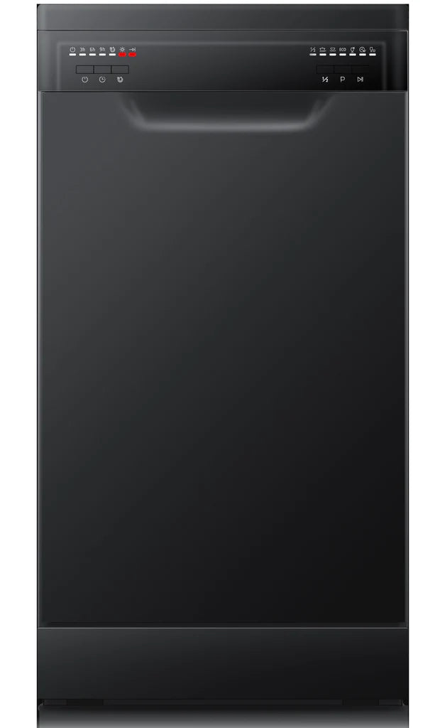 Meg(inc delivery to 6210)- Di Lusso BLACK FREESTANDING DISHWASHER - 450MM 9 PLACE SETTINGS - DW45MBP