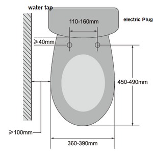 Automatic smart toilet seat/Smart bidet remote control - Smarton-B689G