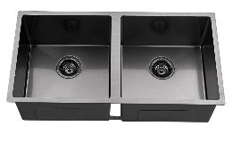 Double Bowl Rectangular Stainless Steel Sink Undermount Top mount - 8245B