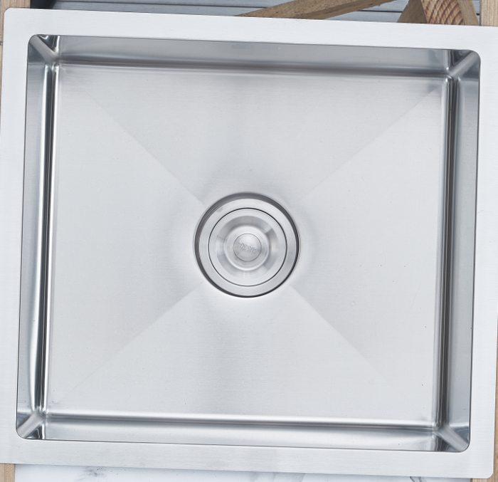 Single Bowl Rectangular Stainless Steel Sink Undermount Top mount - 4540D