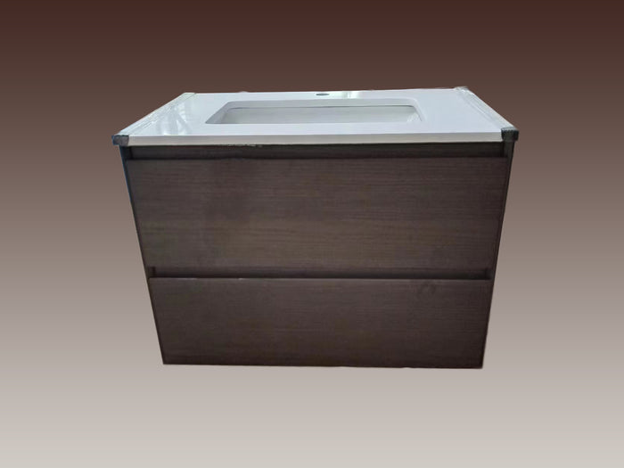 Timber Bathroom Vanity with Engineered Stone Countertop and Ceramic Basin - HMT-C-760