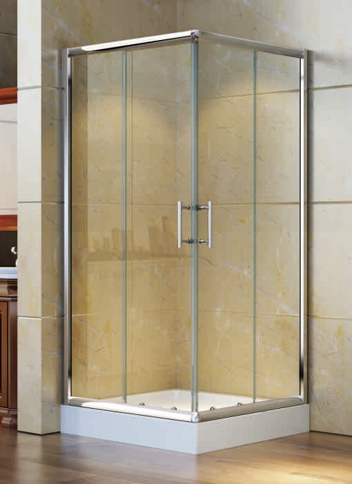 8mm Sliding DOOR TOUGHENED GLASS SHOWER SCREENS FULL FRAME -151L42