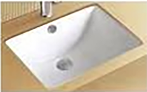 Rectangle Under-mount Undercounter Basin Bathroom Sink Gloss White Ceramic Sink-GX1720-GX1720B-GX1721