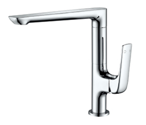 Chrome Solid Brass Kitchen Sink Mixer Tap - ZA11007