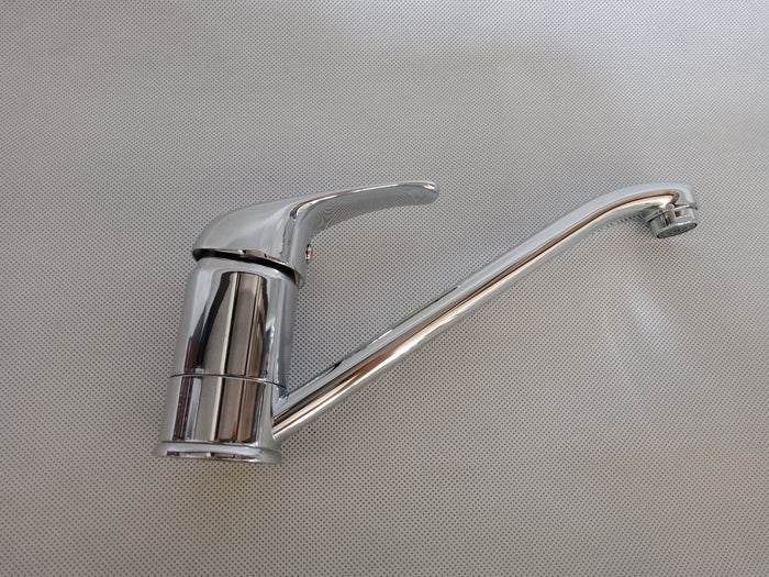 Chrome Solid Brass Kitchen Sink Mixer Tap-100803