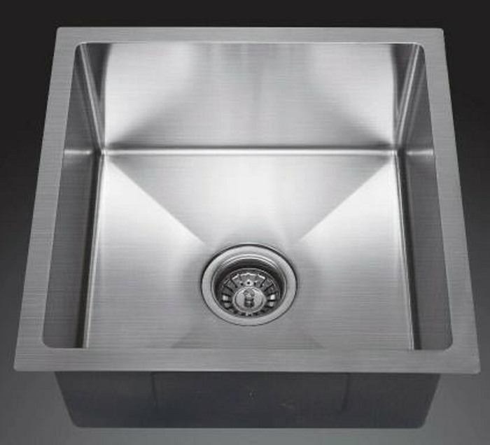 Single Bowl Rectangular Stainless Steel Sink Undermount Top mount -4538A