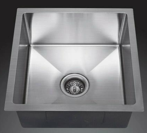 Single Bowl Rectangular Stainless Steel Sink Undermount Top mount -4438A