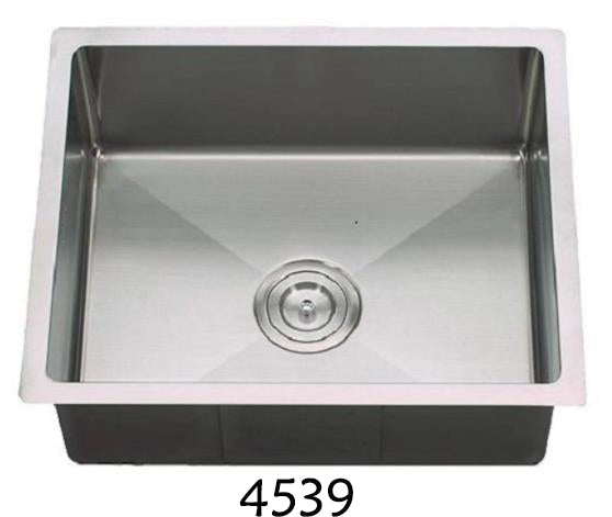 Single Bowl Rectangular Stainless Steel Sink Undermount Top mount -4539