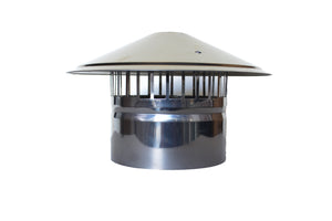 170mm Metal Roof Cowl Vent Kit with Flashing and Duct - VKMR170