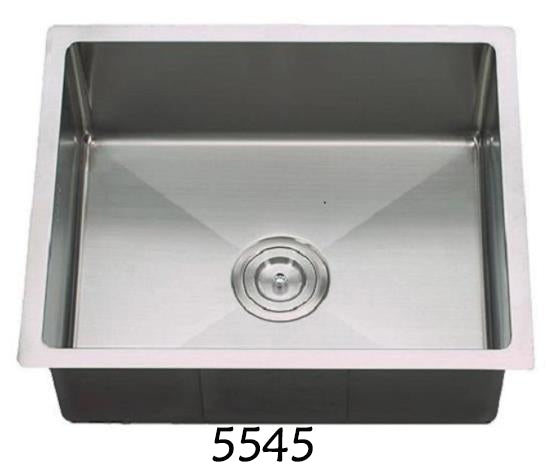 Single Bowl Rectangular Stainless Steel Sink Undermount Top mount -5545