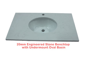 90cm Engineered Stone Benchtop For Vanities Customize Benchtop