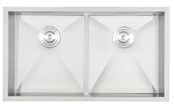 Double Bowl Rectangular Stainless Steel Sink Undermount Top Mount - XBD-764520/784520