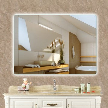 LED Backlit Bathroom Mirror with Demister and Colour Switch - Rectangle 7 - 800*600