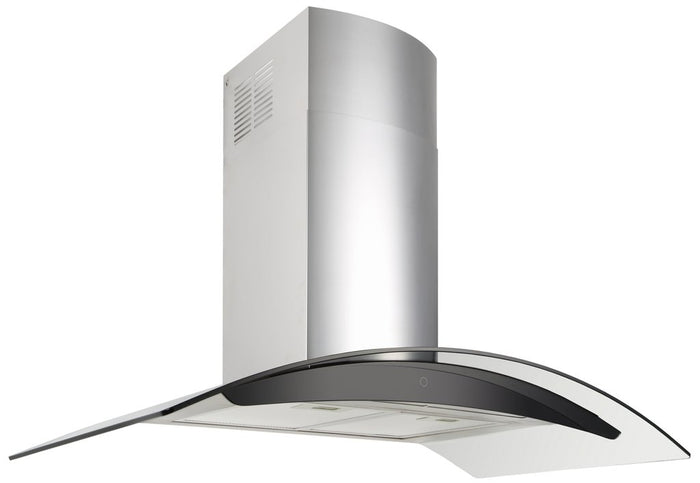 Di Lusso CURVED GLASS CANOPY RANGEHOOD - 900MM CH903GSTL