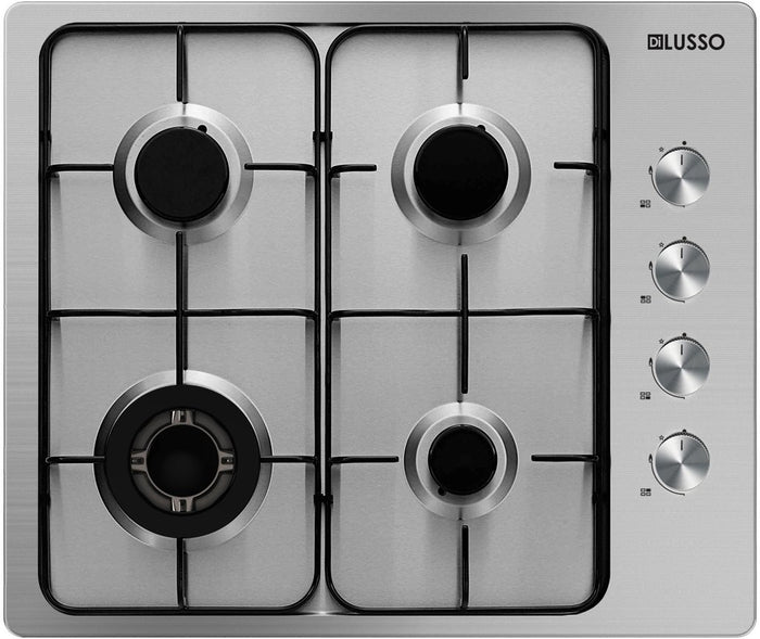 Di Lusso GAS COOKTOP - 600MM SS ENAMEL TRIVETS GC604MSFE