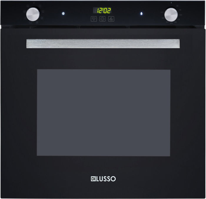 Di Lusso ELECTRIC OVEN - 600MM 75L BLACK GLASS 7 FUNCTION OV607BBL