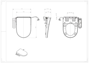 Automatic smart toilet seat/Smart bidet - Smarton-C150